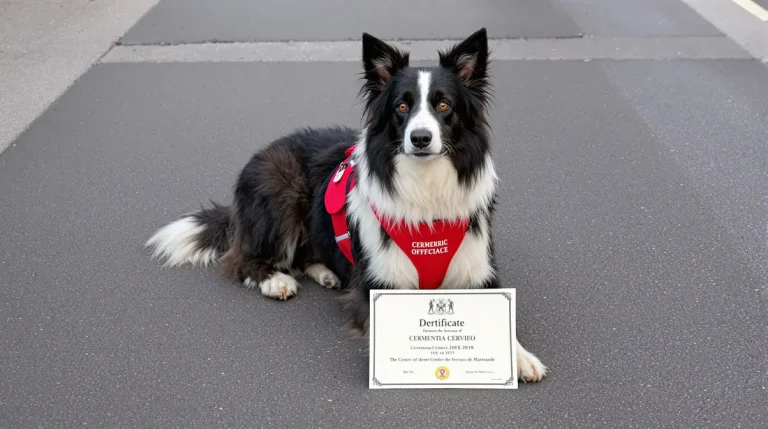 Lors d'une cérémonie traditionnelle, ce chien pompier reçoit une distinction inattendue en Lot-et-Garonne